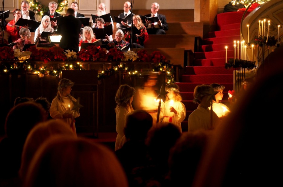 People Standing Inside Church