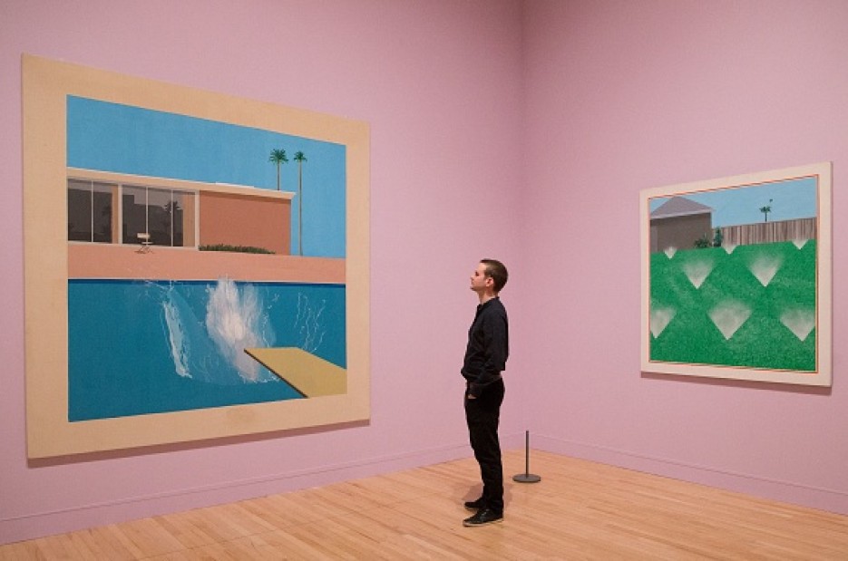BRITAIN-ART-EXHIBITION-HOCKNEY